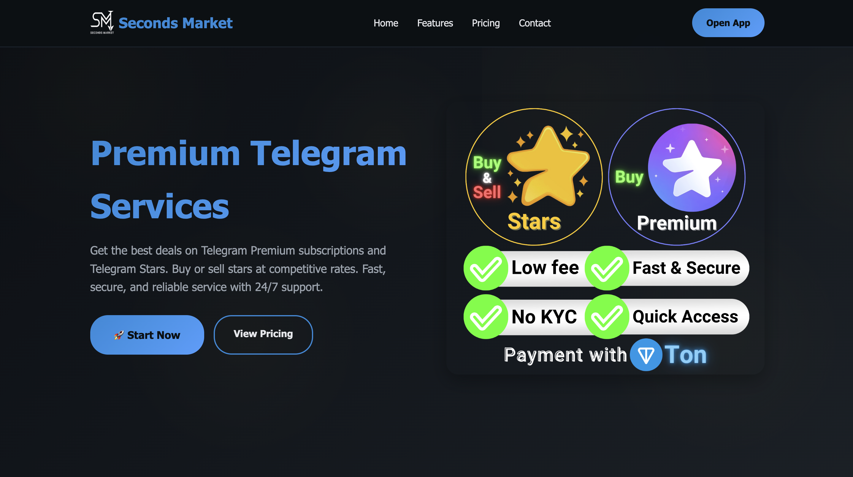Seconds Telegram Mini App cover